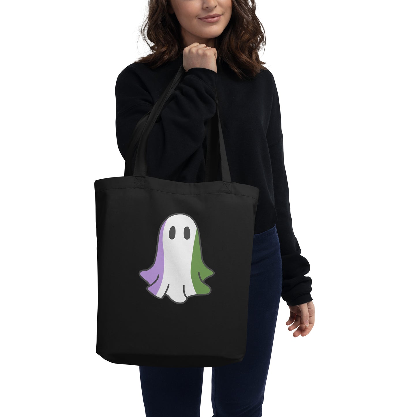 Genderqueer Pride Ghost Tote Bag
