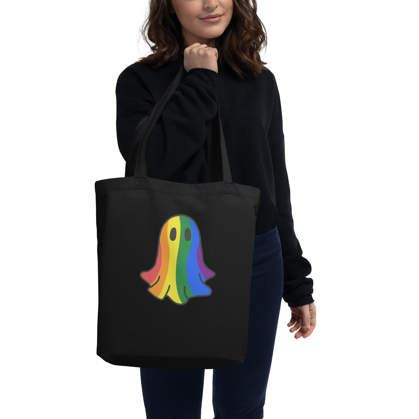 Rainbow Pride Ghost Tote Bag