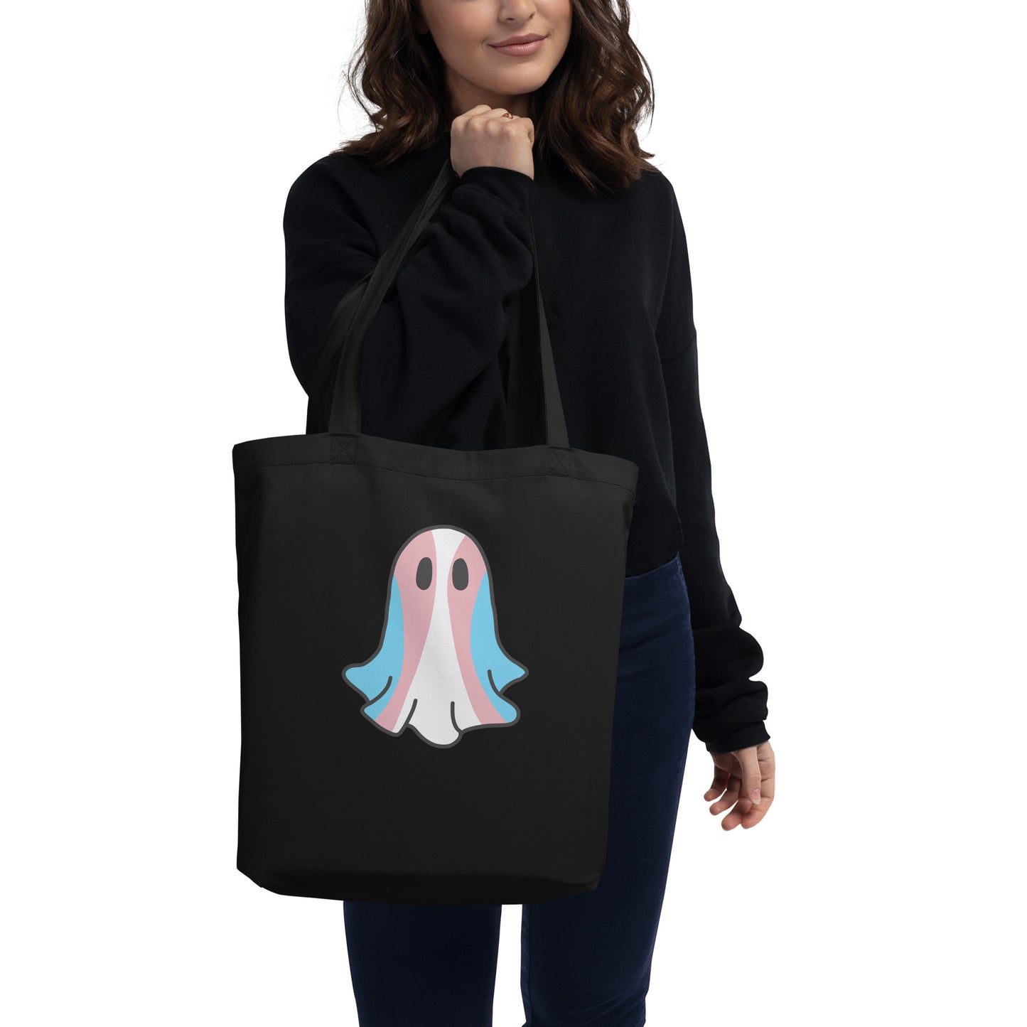 Transgender Pride Ghost Tote Bag