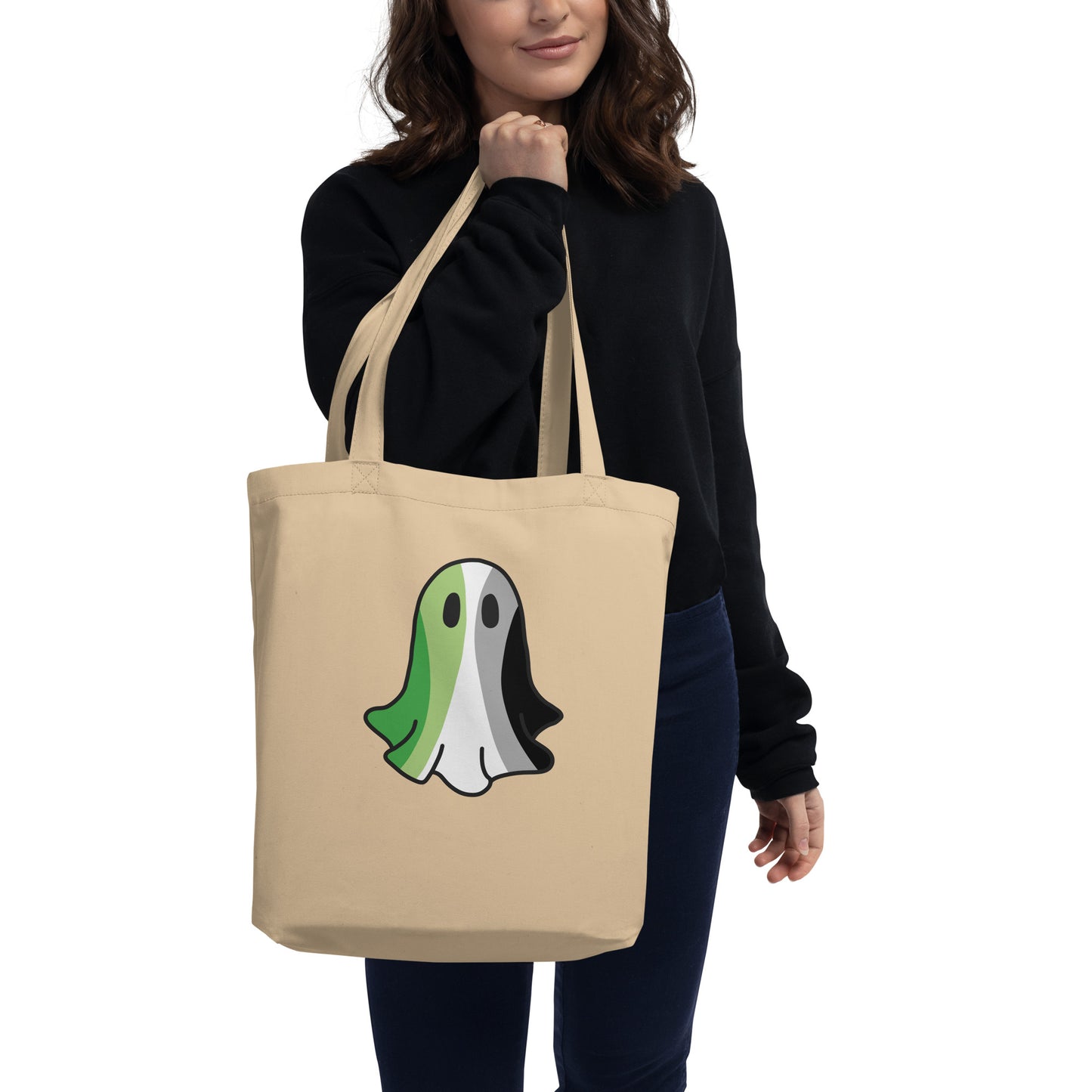 Aromantic Pride Ghost Tote Bag