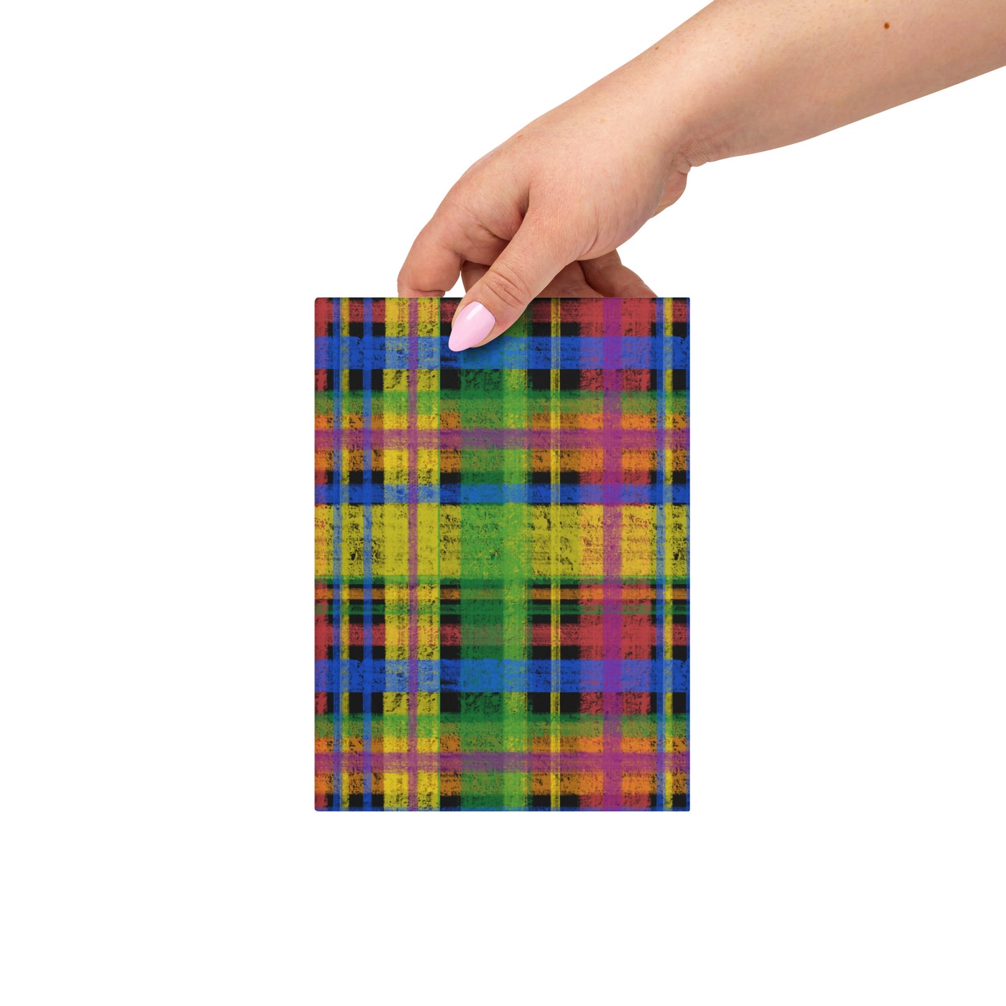 Rainbow Pride Plaid Journal