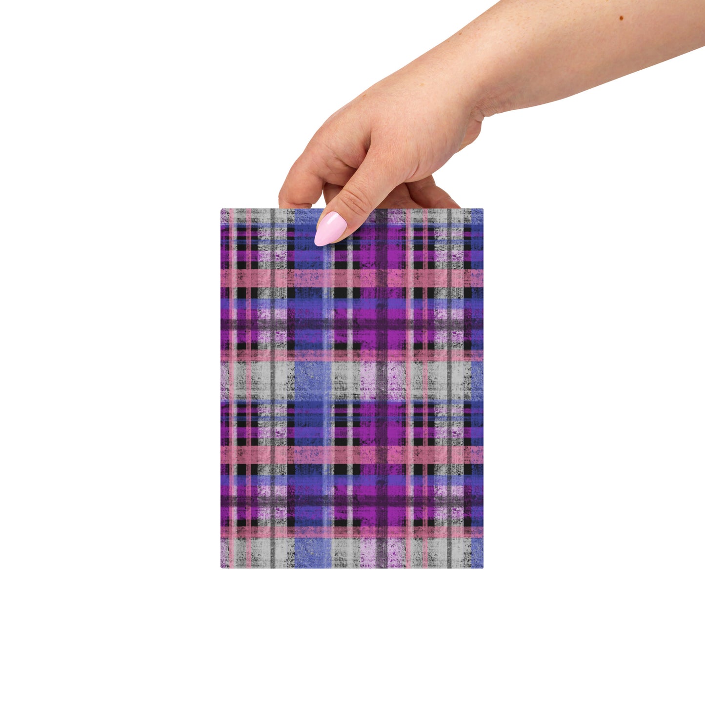 Genderfluid Pride Plaid Journal