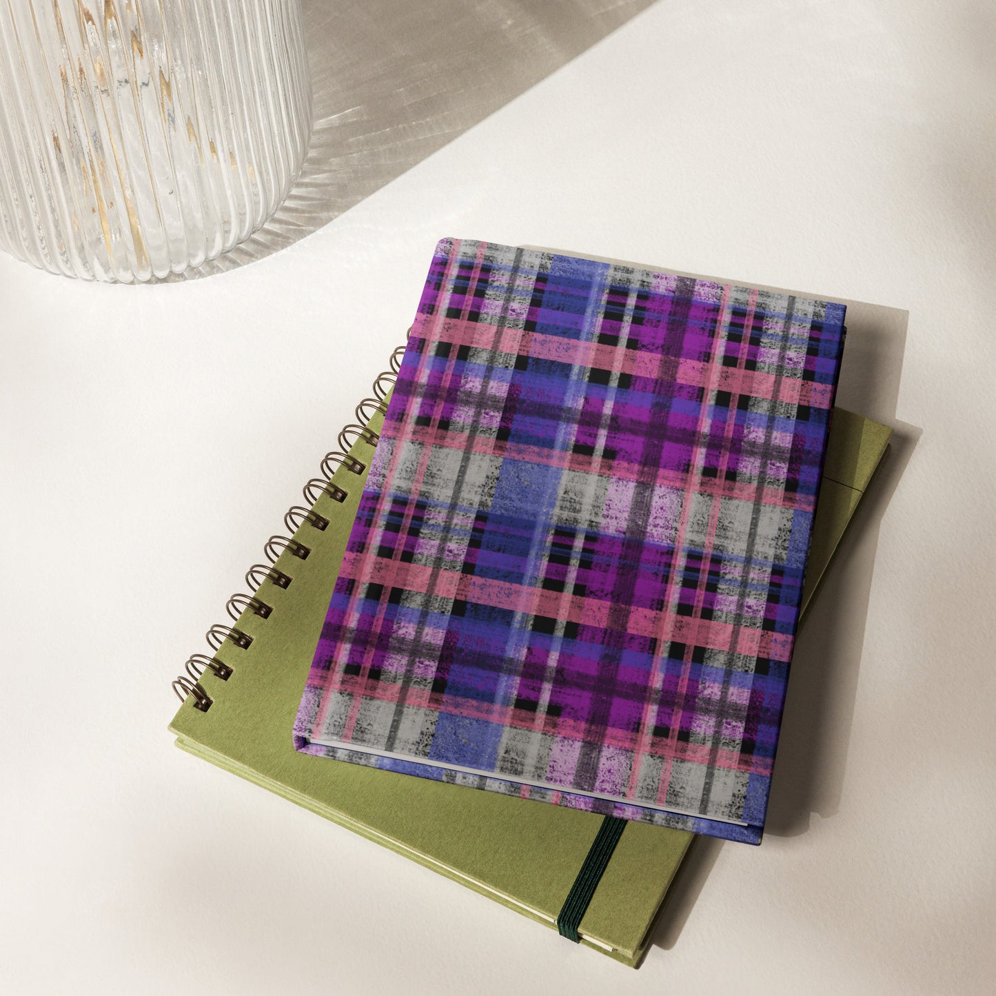 Genderfluid Pride Plaid Journal