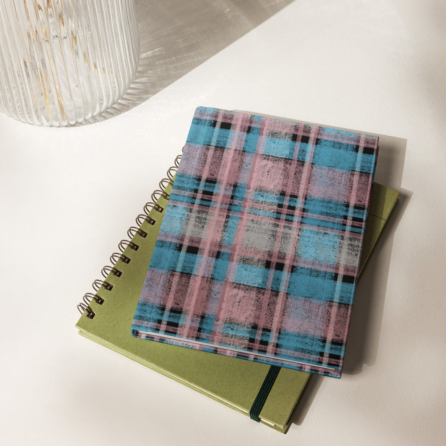 Transgender Pride Plaid Journal