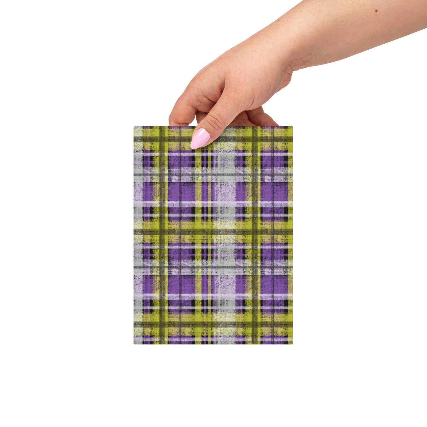 Nonbinary Pride Plaid Journal
