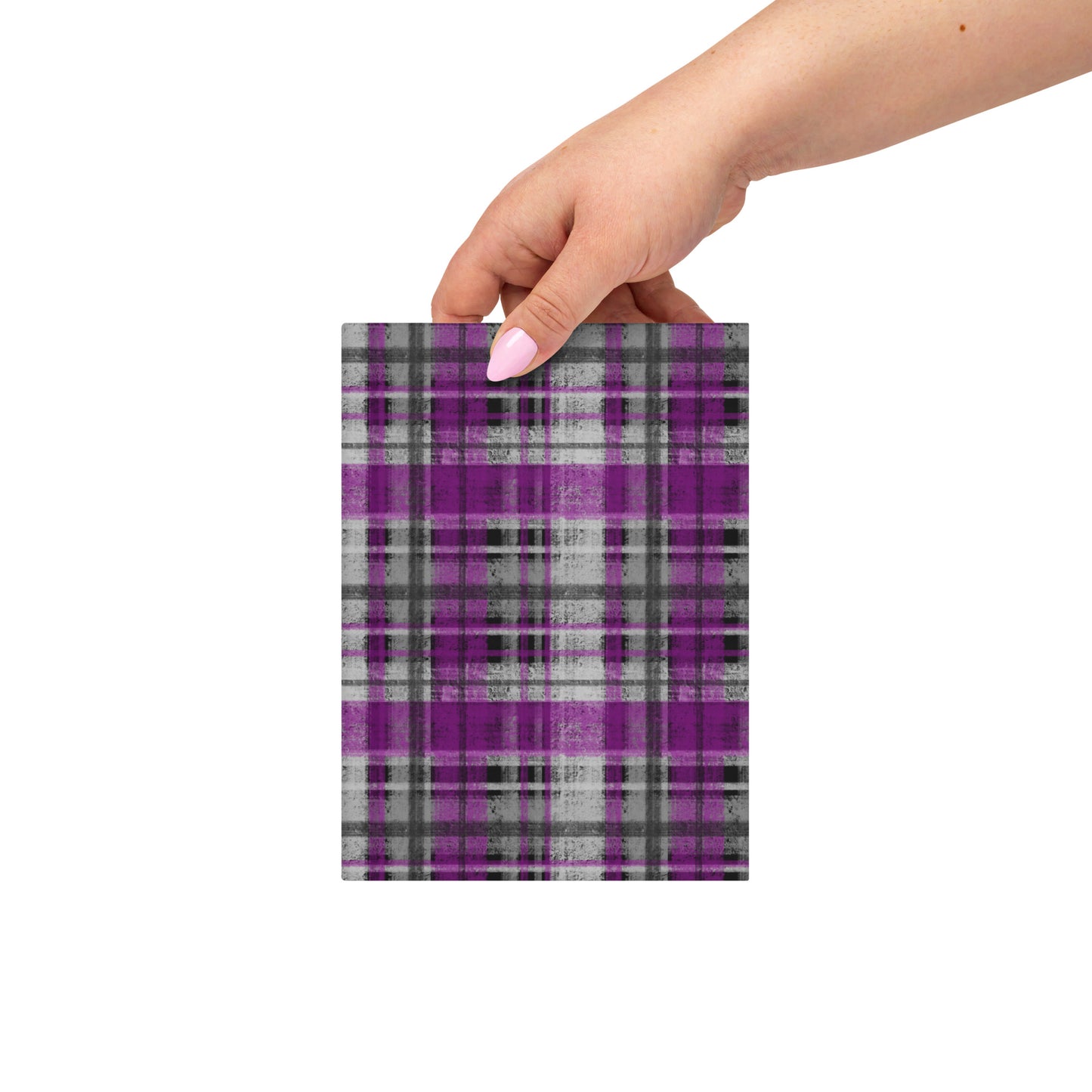 Asexual Pride Plaid Journal