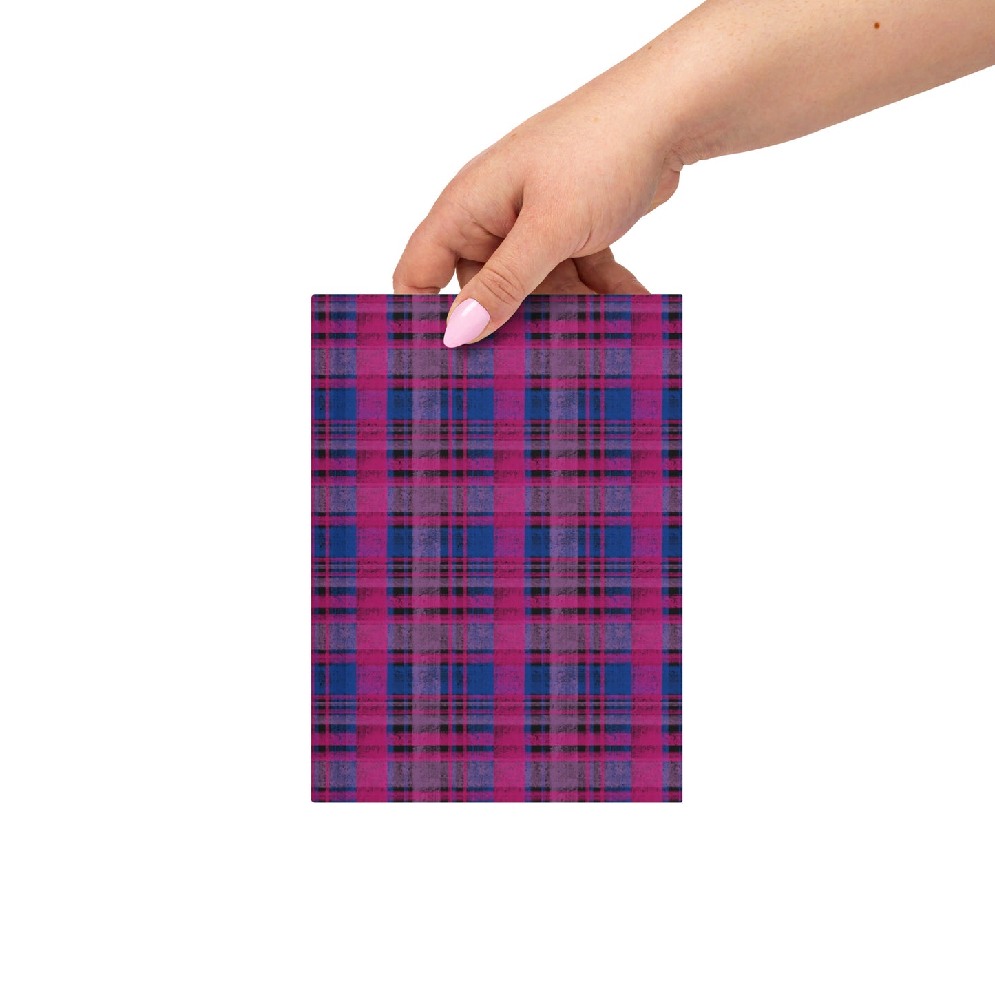Bisexual Pride Plaid Journal