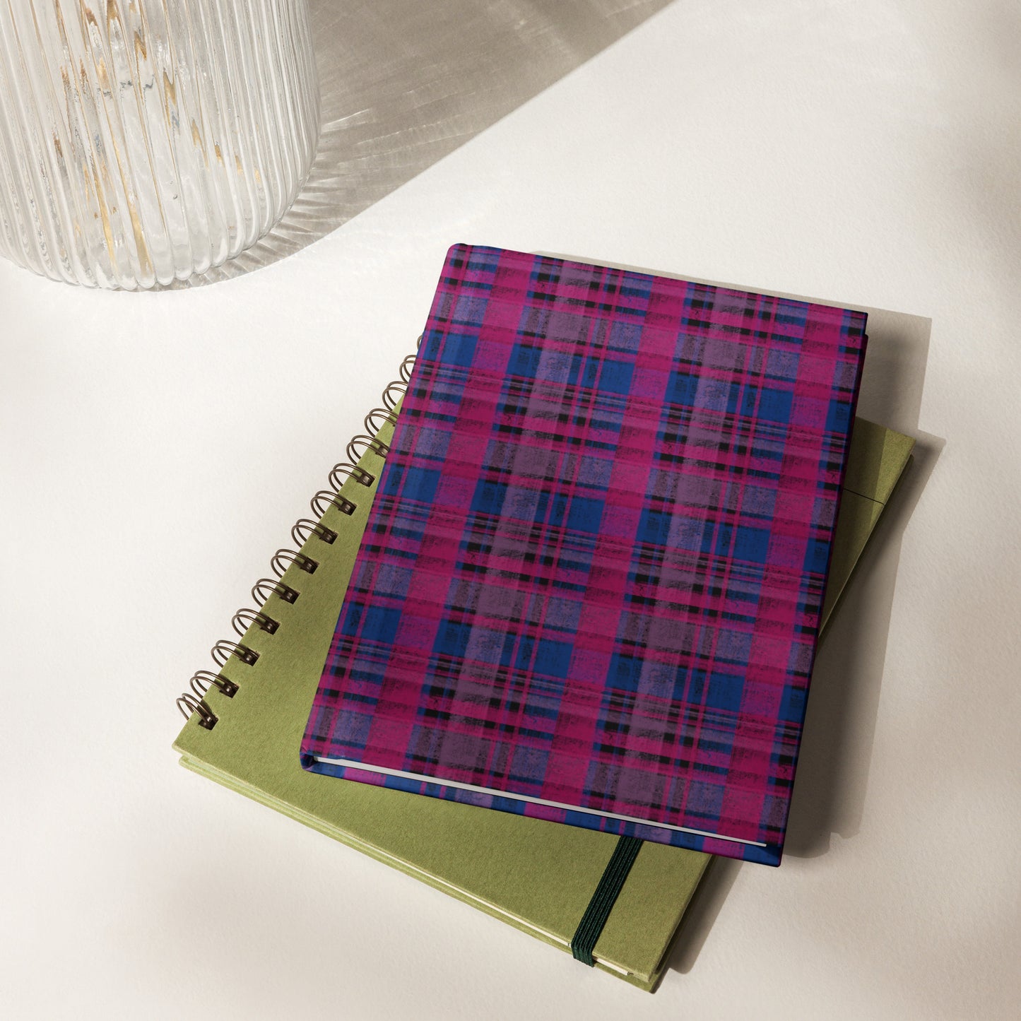 Bisexual Pride Plaid Journal