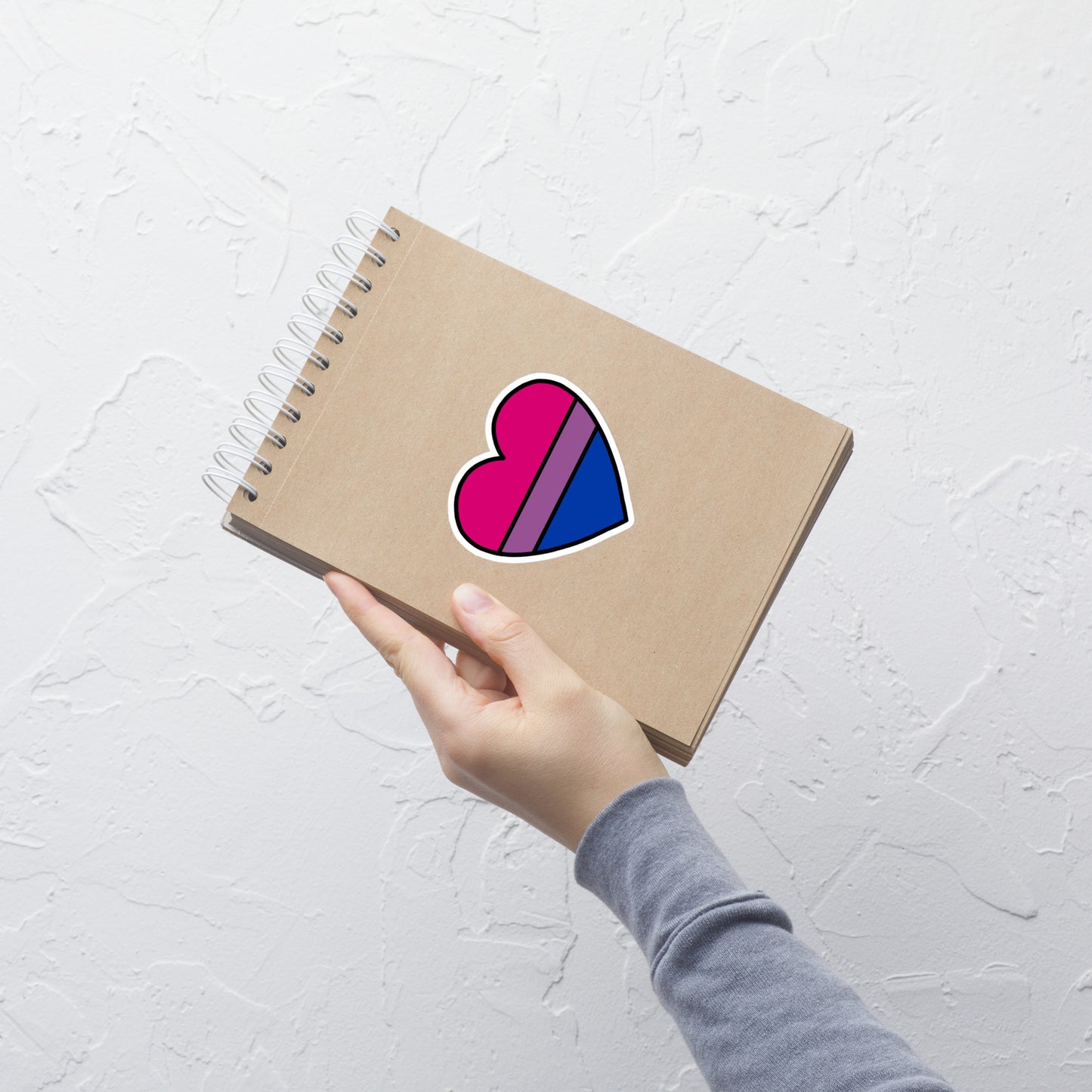Bisexual Pride Heart Sticker – Bi Flag Vinyl Decal