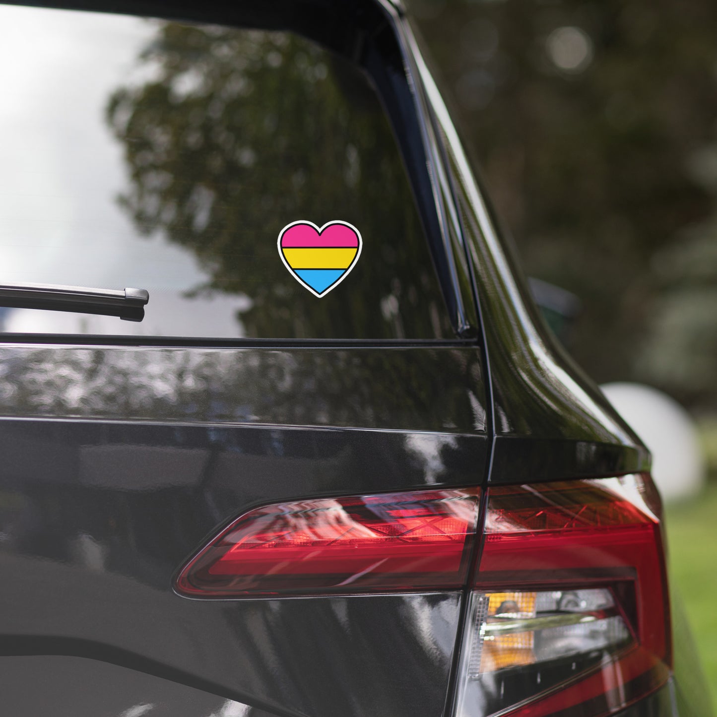Pansexual Pride Heart Sticker – Pan Flag Vinyl Decal