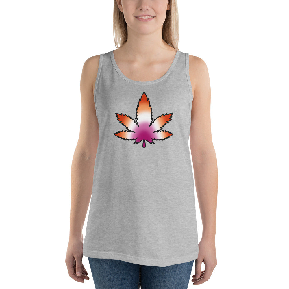 Lesbian Pride Leaf Tank Top