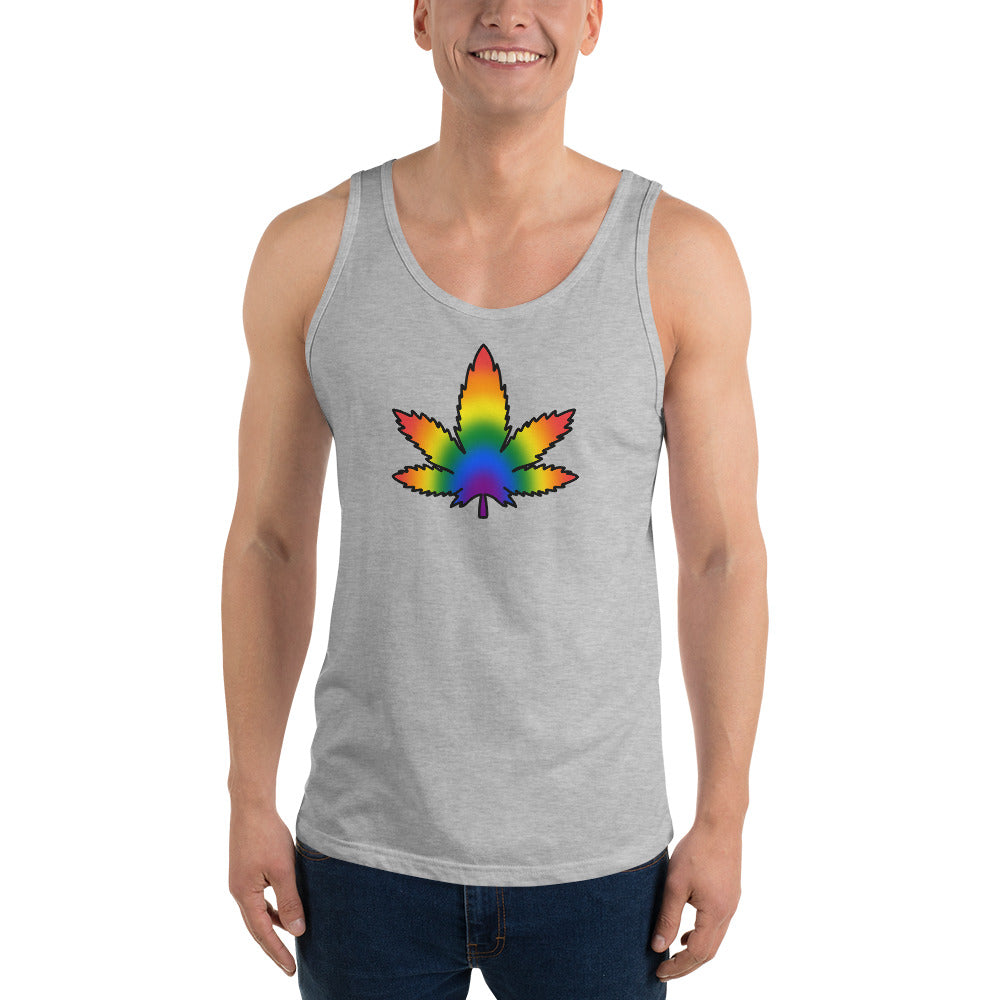 Rainbow Pride Leaf Tank Top