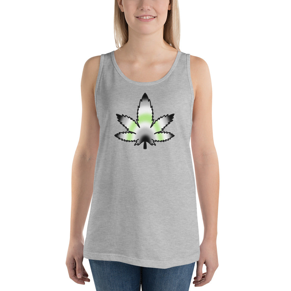 Agender Pride Leaf Tank Top