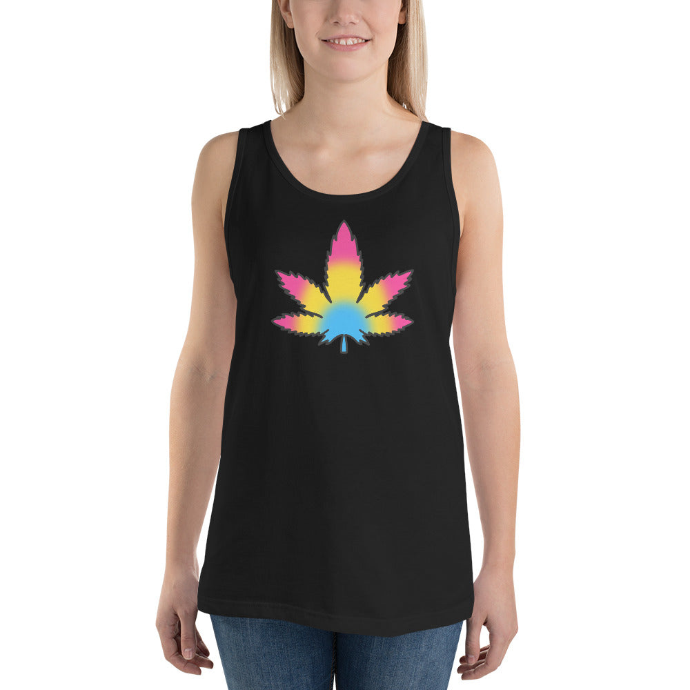 Pansexual Pride Leaf Tank Top