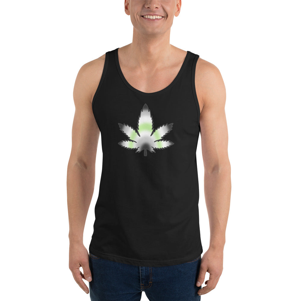 Agender Pride Leaf Tank Top