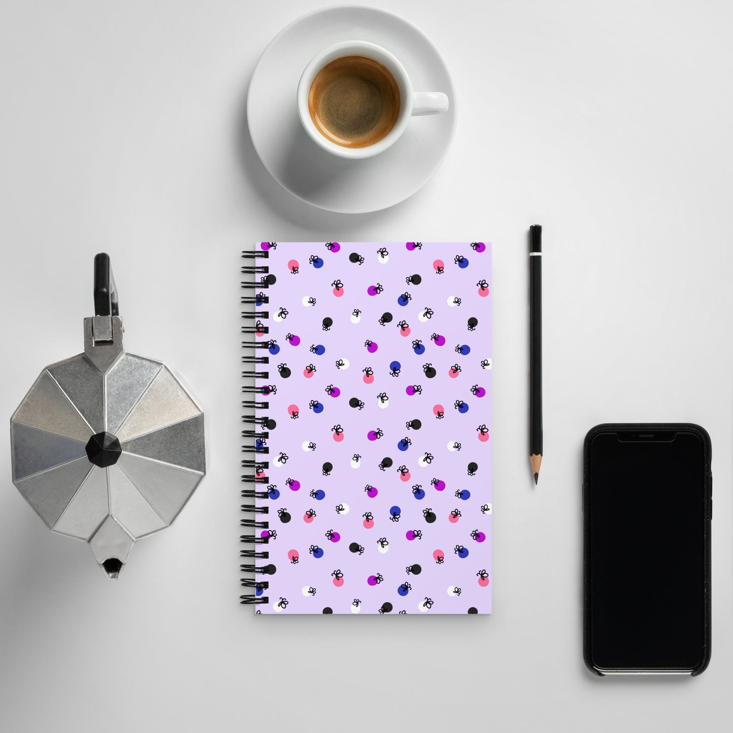 Genderfluid Pride Firefly Notebook