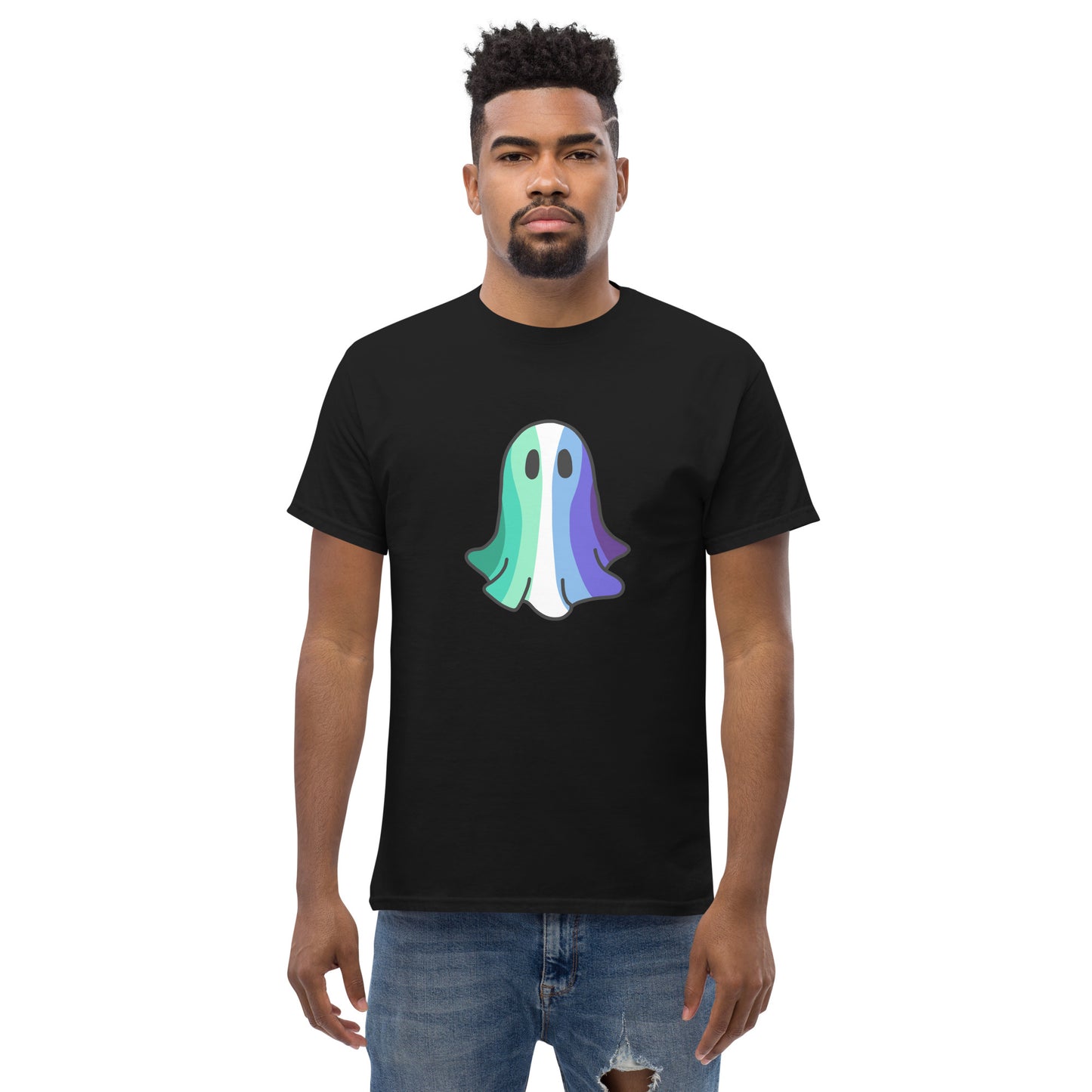 Masculine Gay Pride Ghost T-Shirt