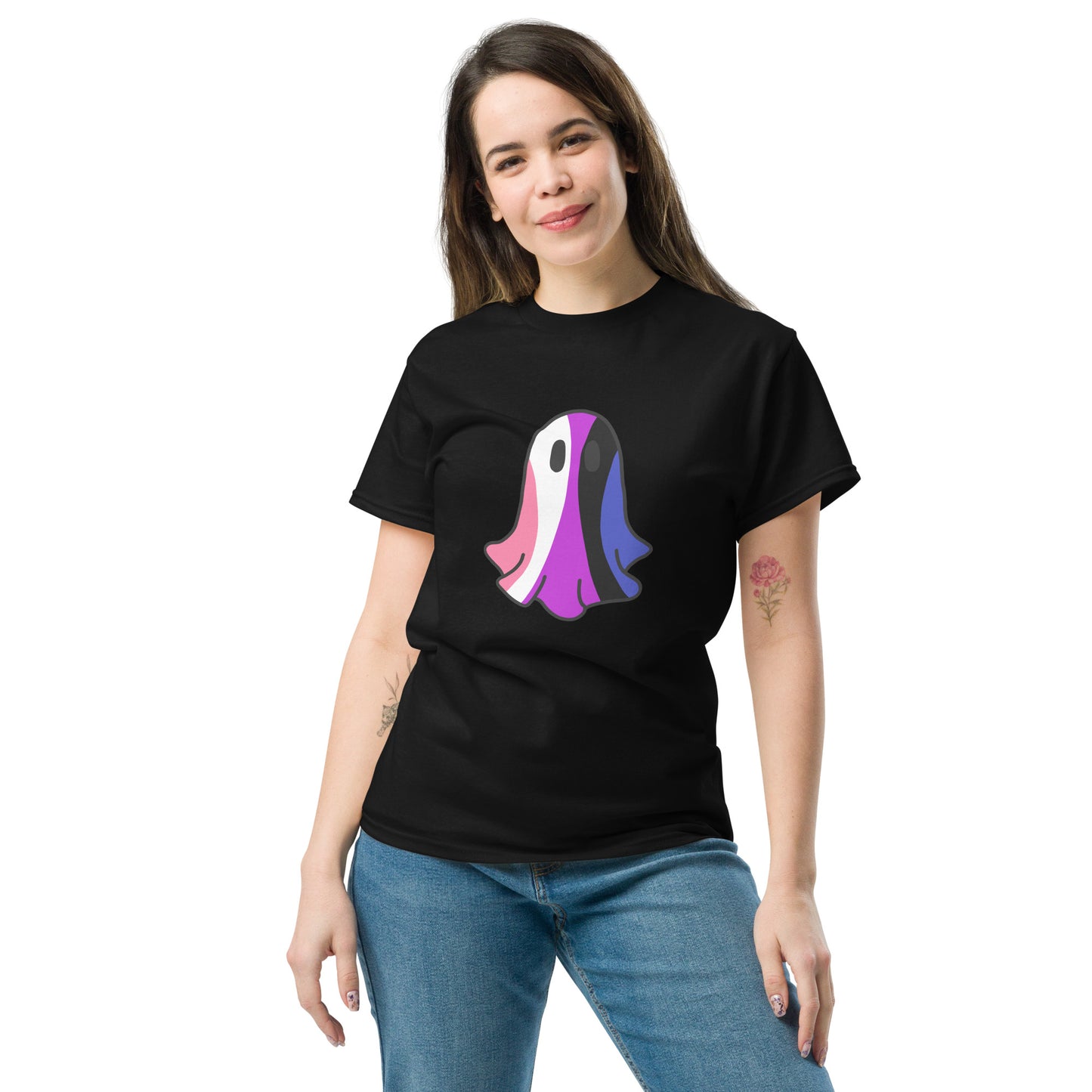Genderfluid Pride Ghost T-Shirt