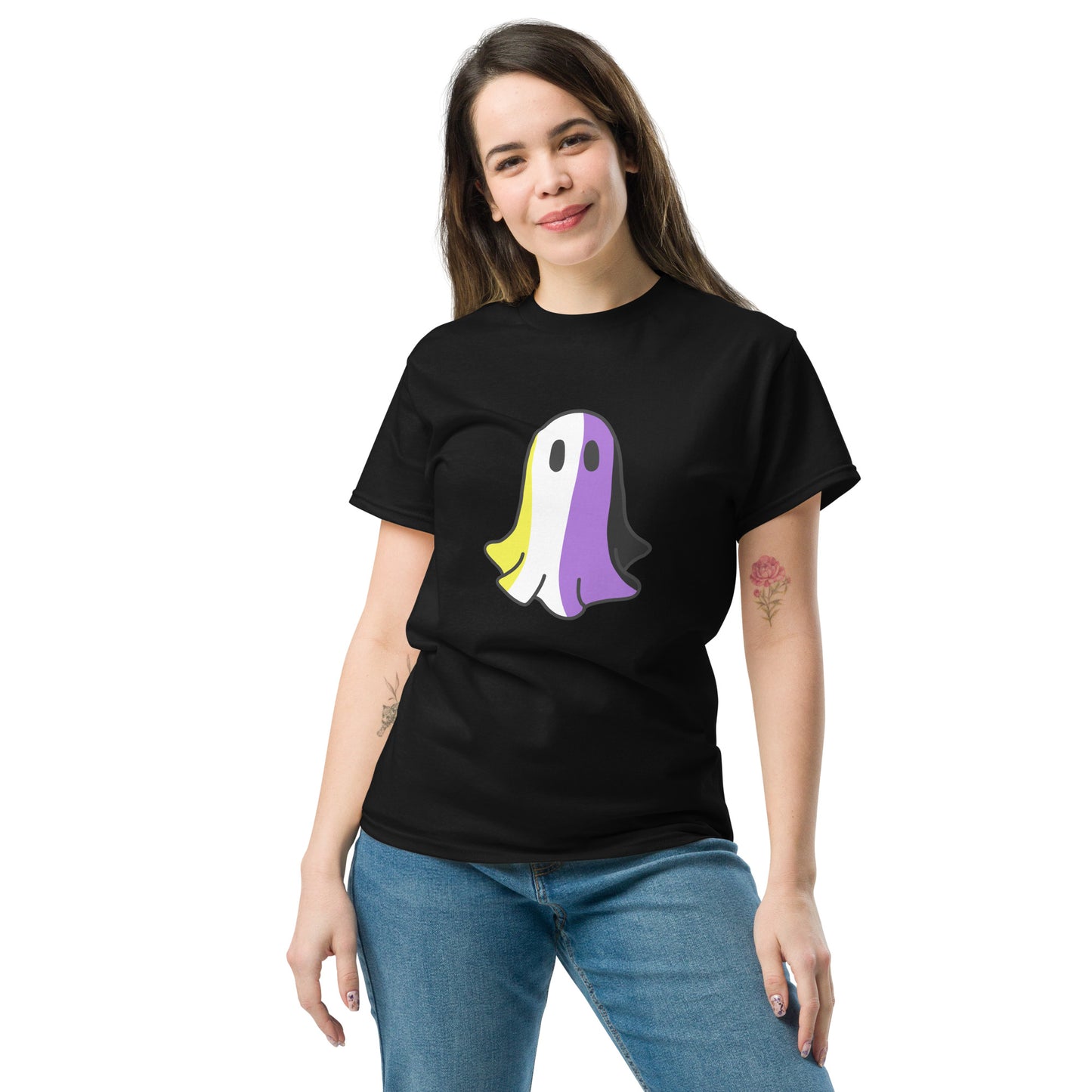 Nonbinary Pride Ghost T-Shirt