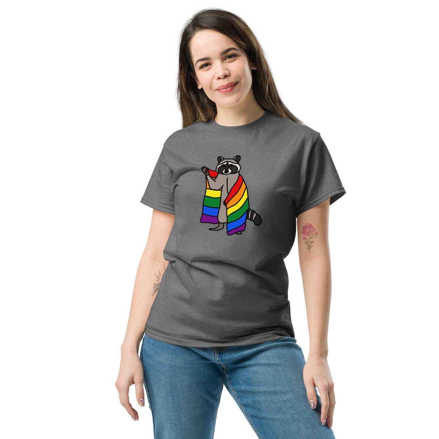 Rainbow Pride Raccoon T-Shirt