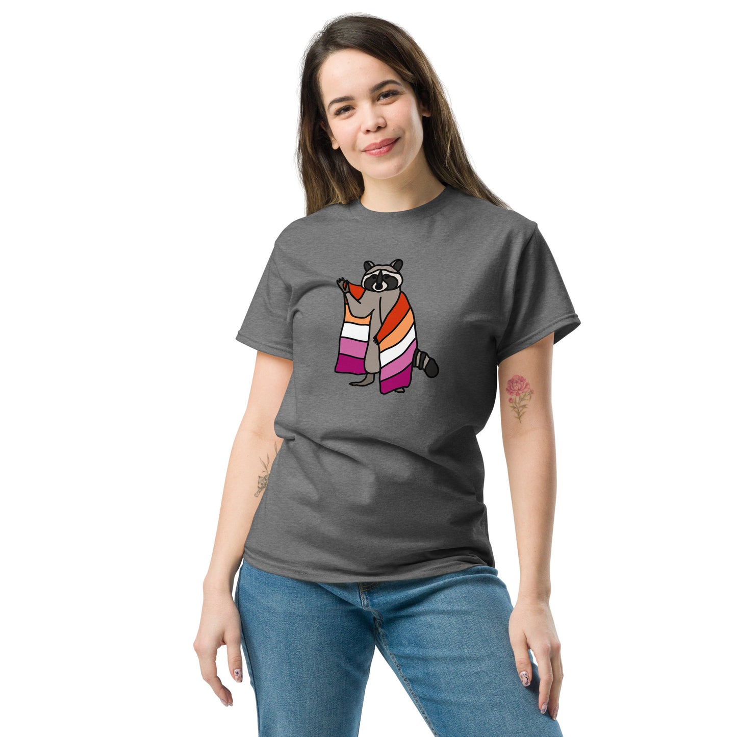 Lesbian Pride Raccoon T-Shirt