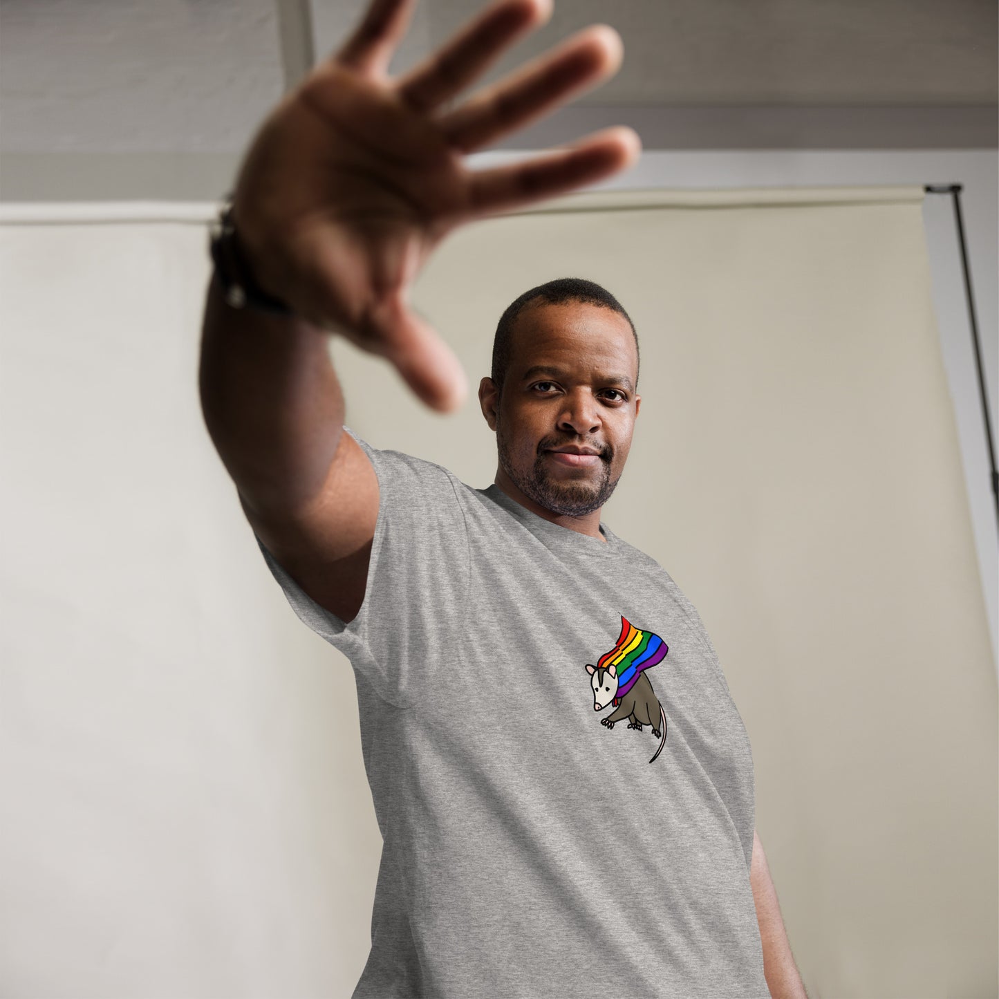 Rainbow Pride Large Possum T-Shirt