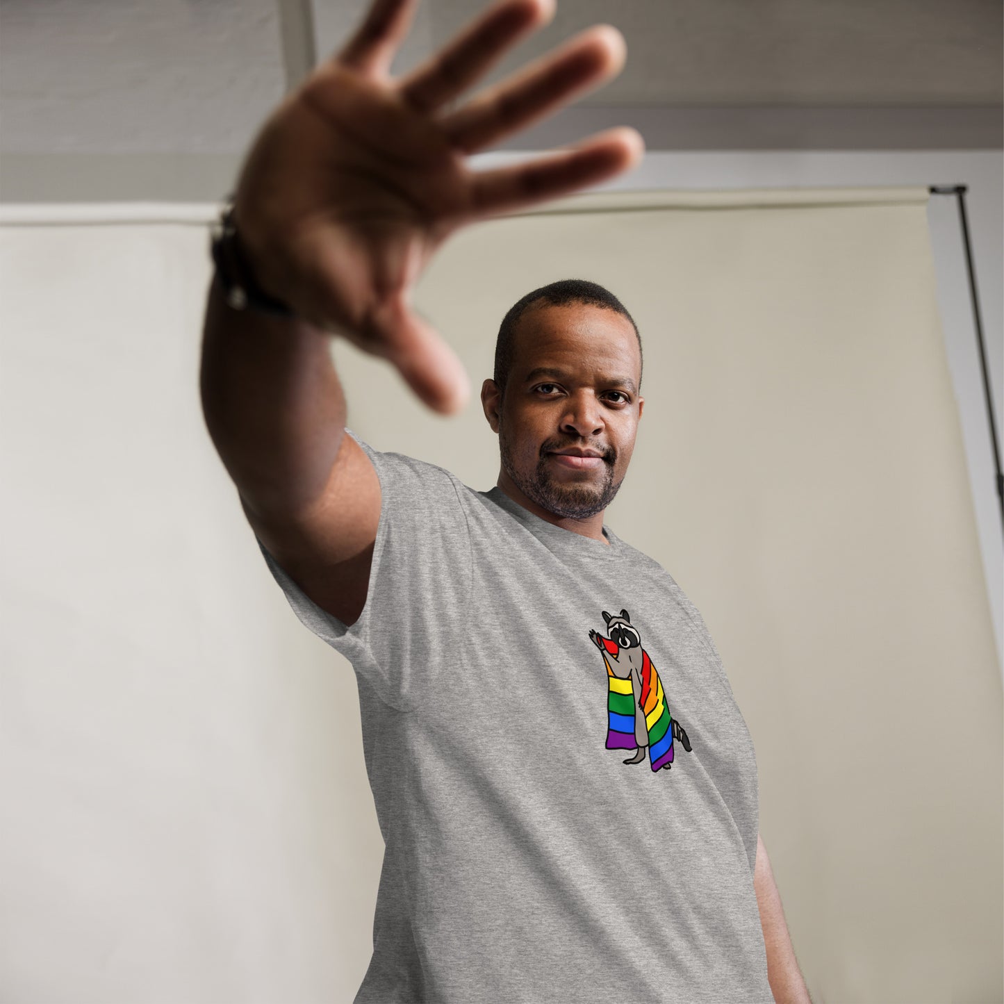 Rainbow Pride Raccoon T-Shirt