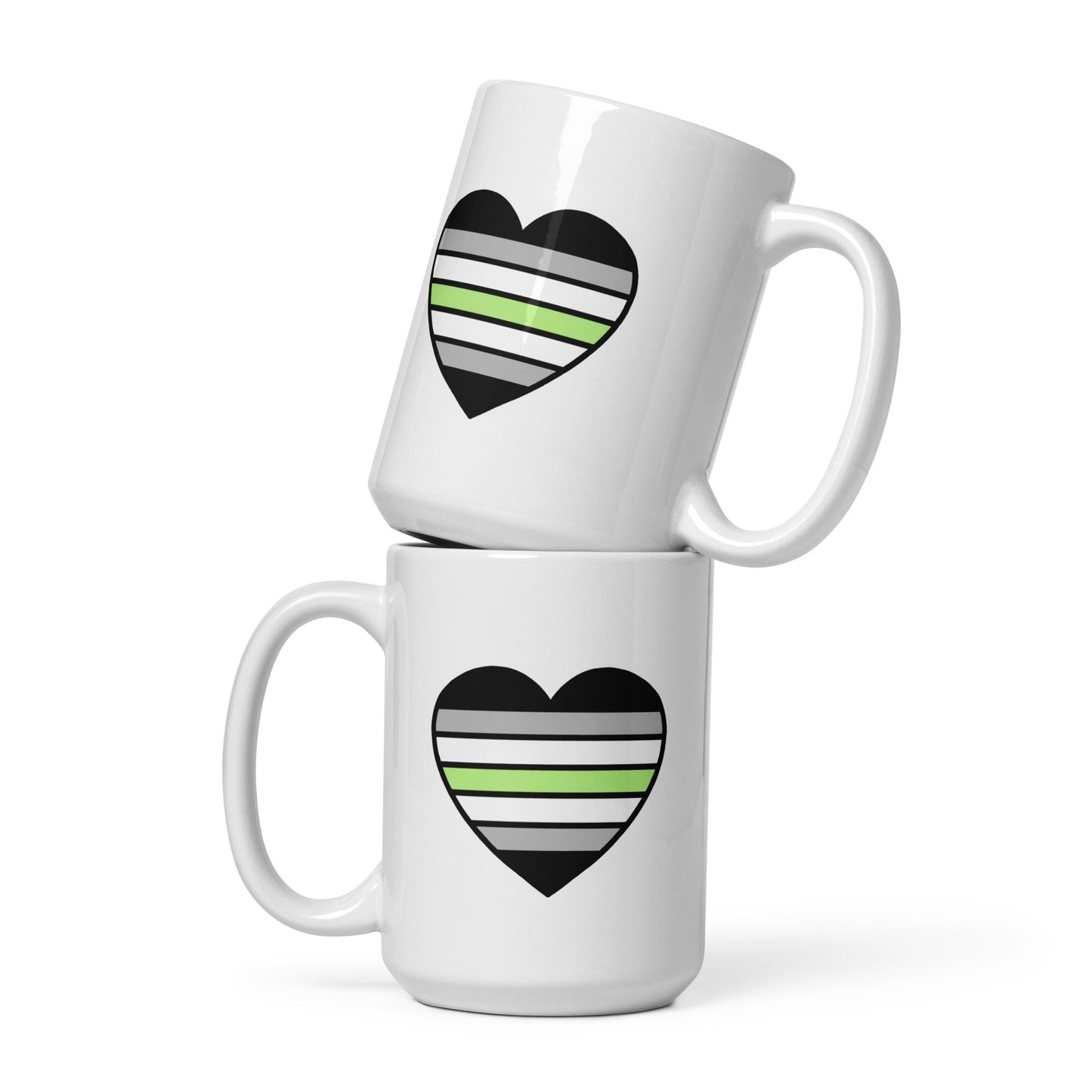 Agender Pride Heart Mug