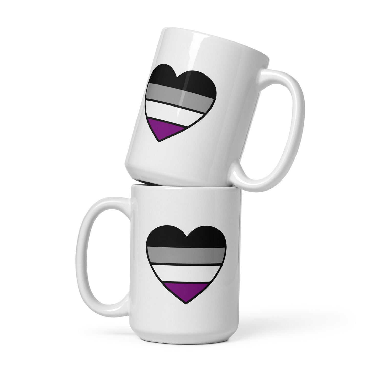 Asexual Pride Heart Mug