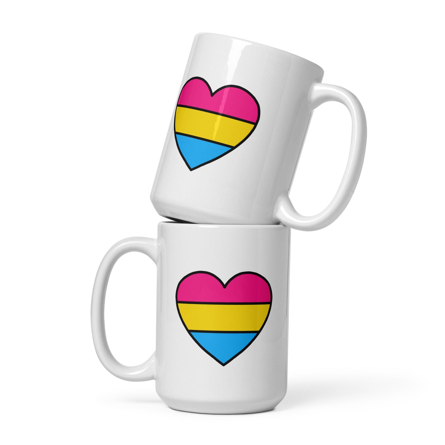 Pansexual Pride Heart Mug