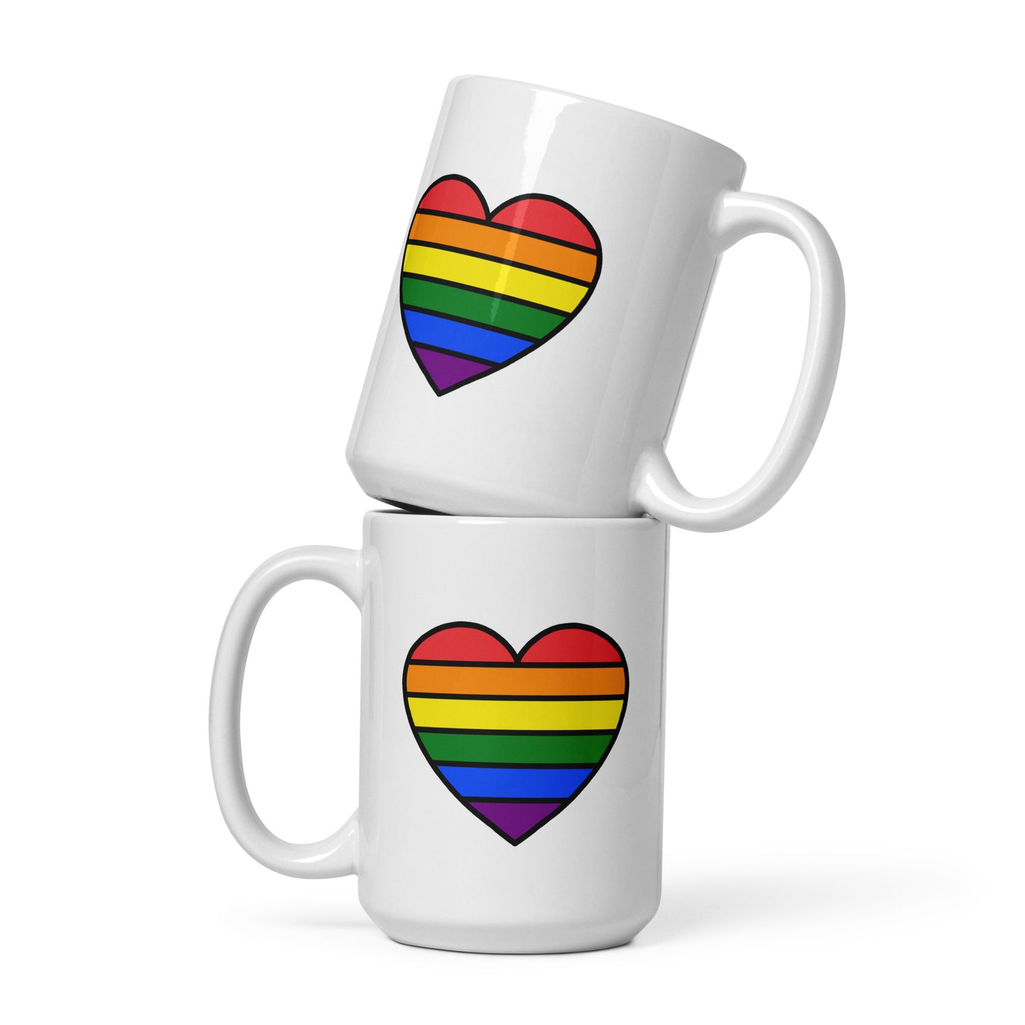 Rainbow Pride Heart Mug