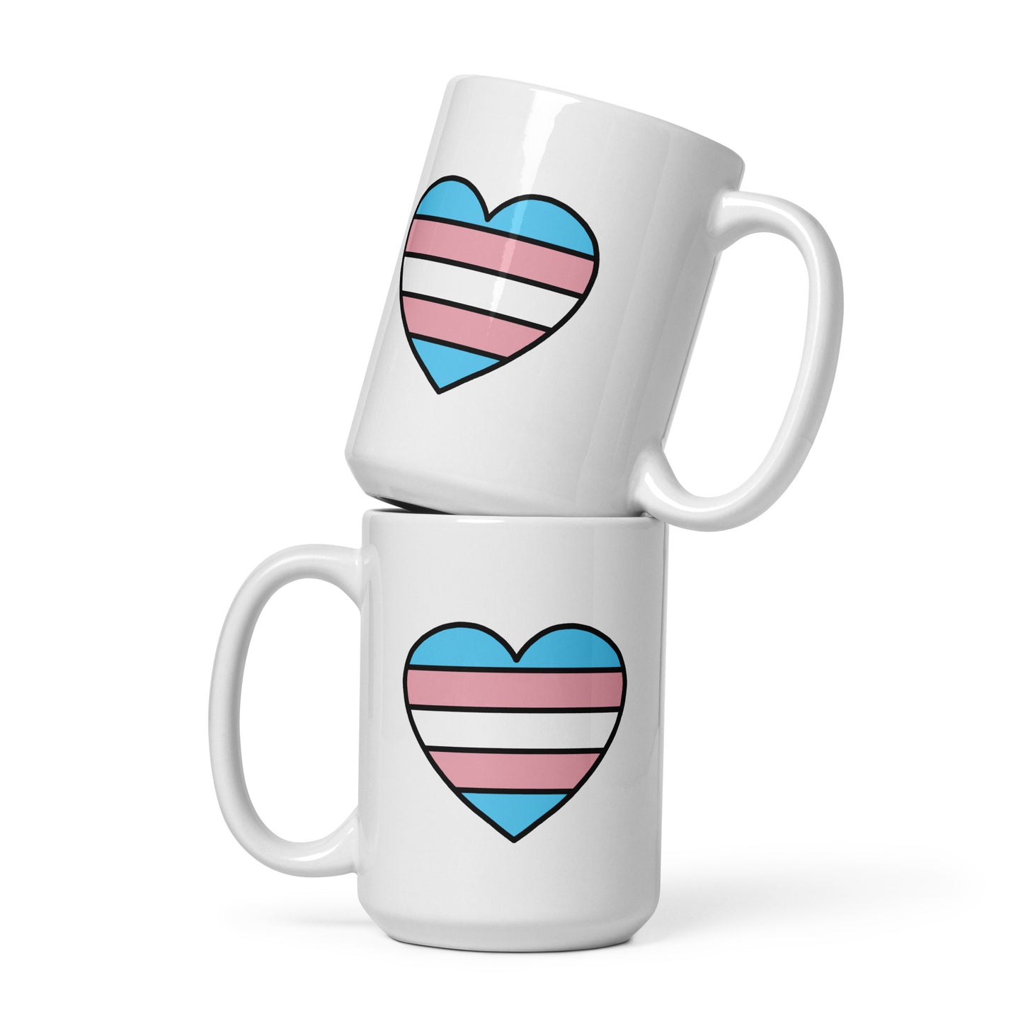 Transgender Pride Heart Mug