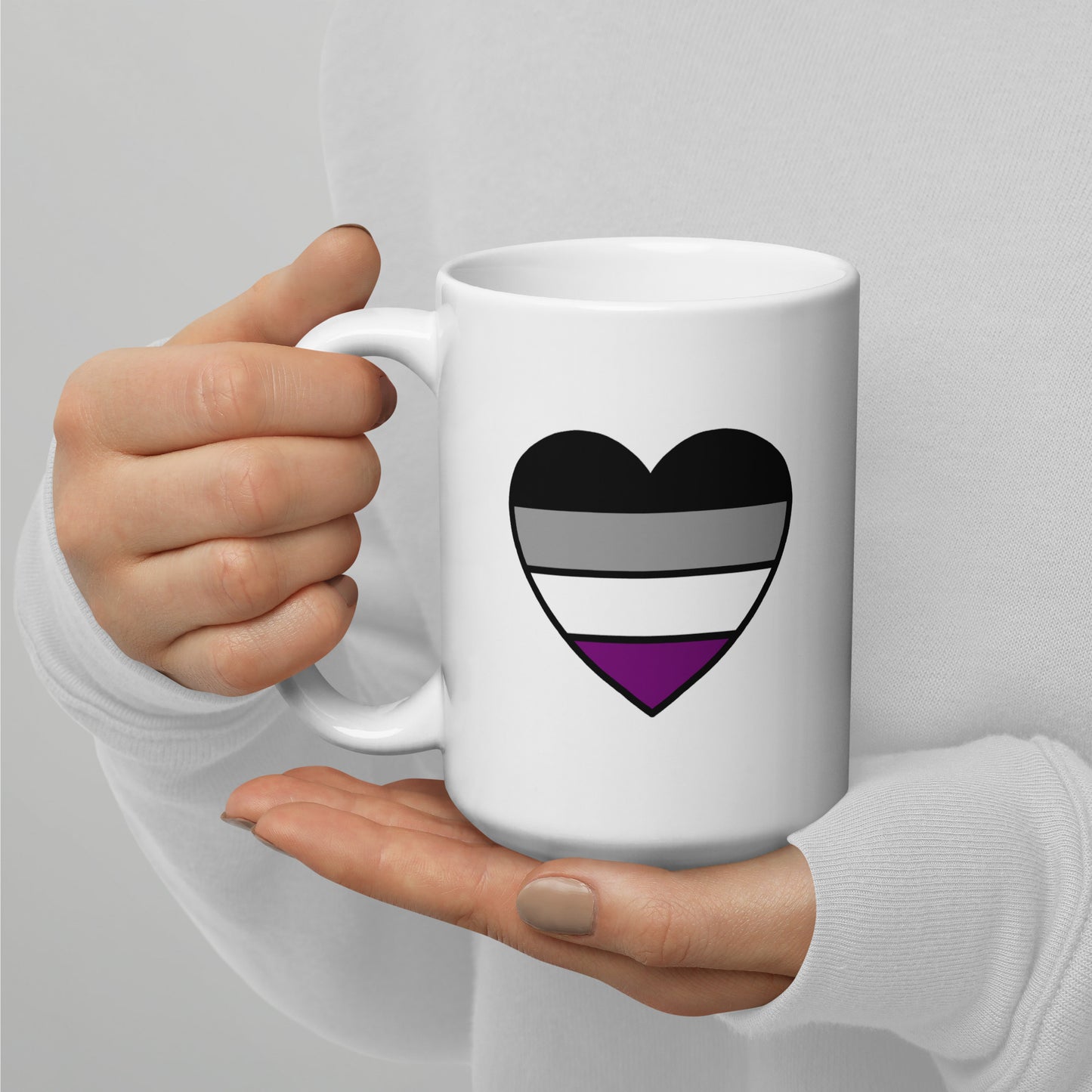 Asexual Pride Heart Mug