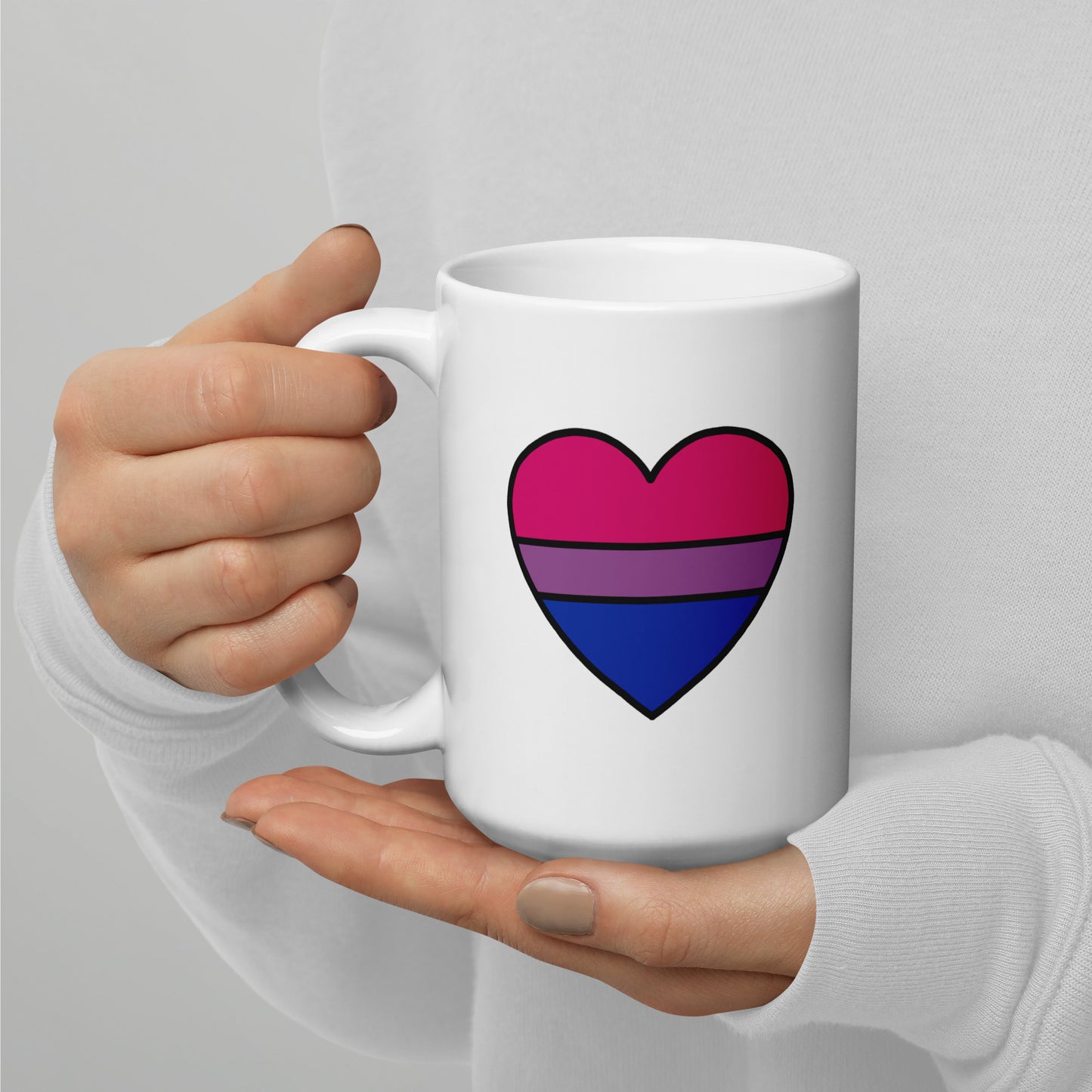 Bisexual Pride Heart Mug