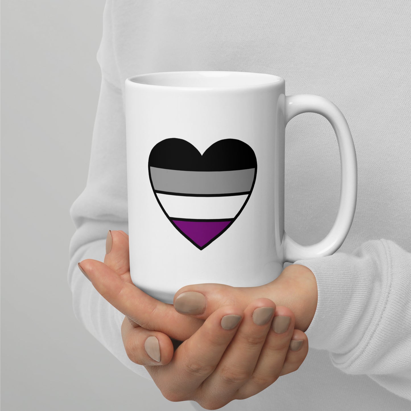 Asexual Pride Heart Mug