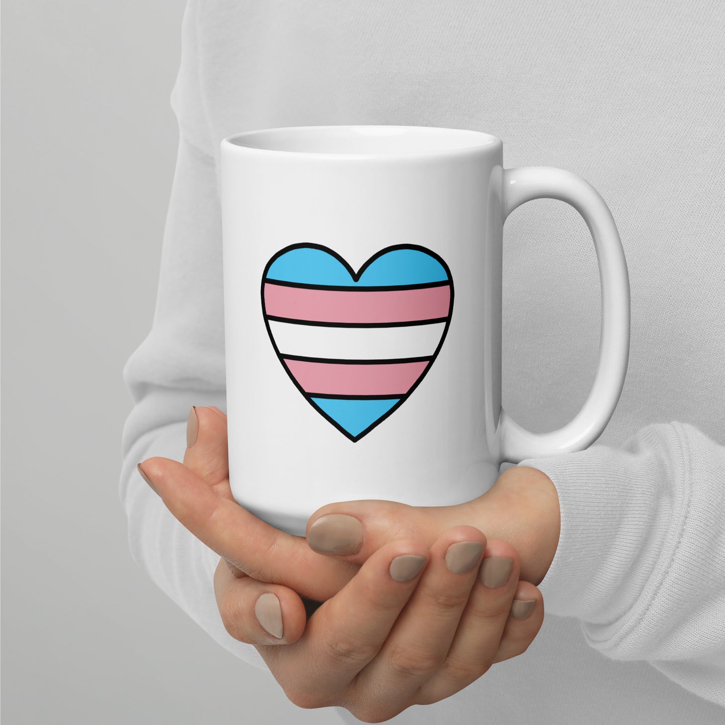 Transgender Pride Heart Mug