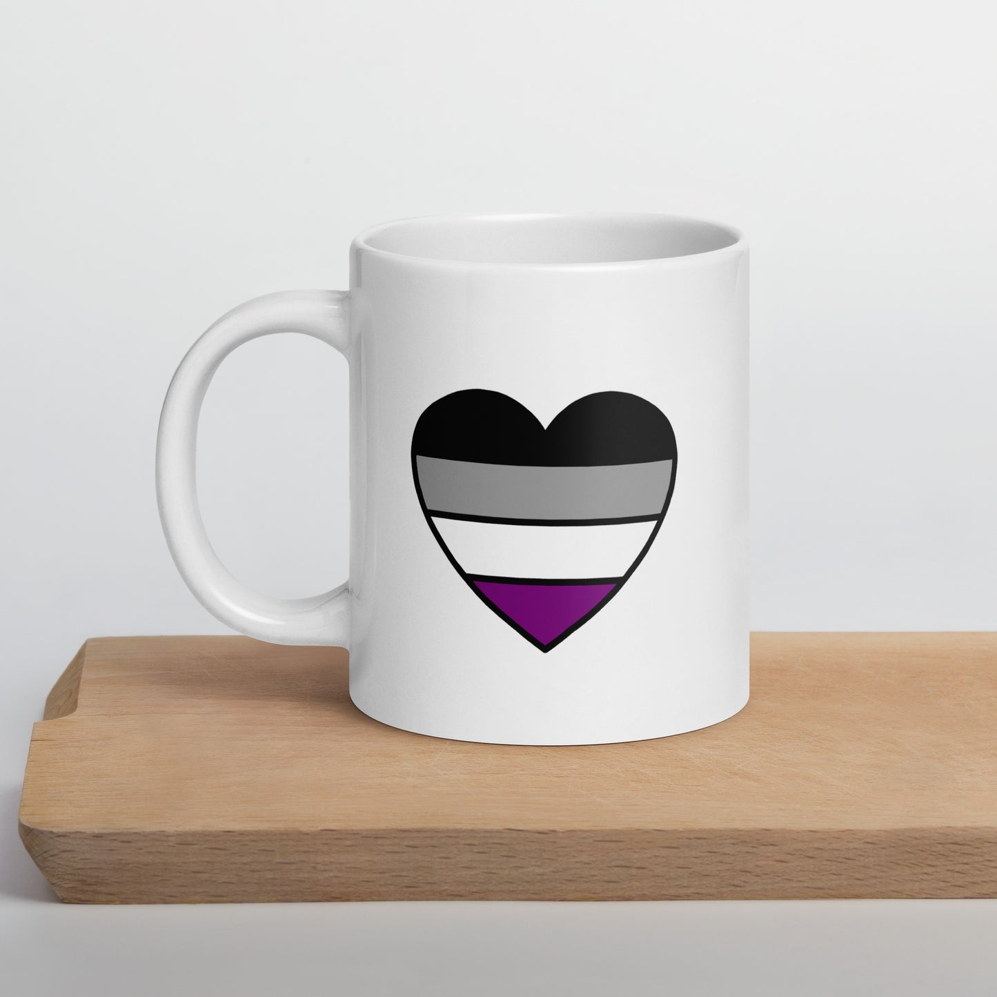 Asexual Pride Heart Mug