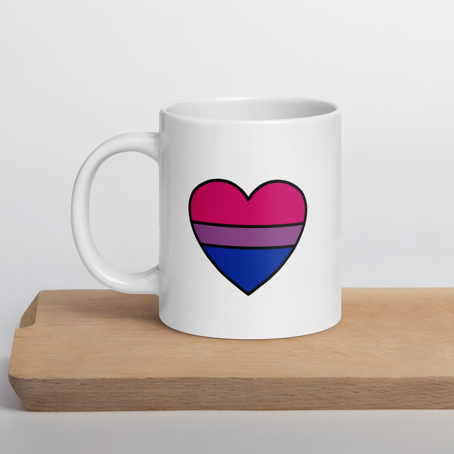 Bisexual Pride Heart Mug
