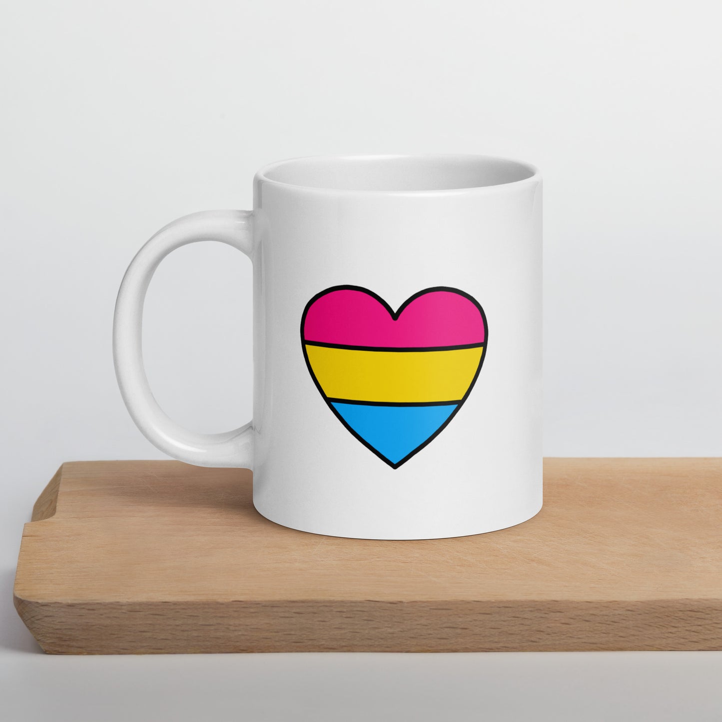Pansexual Pride Heart Mug