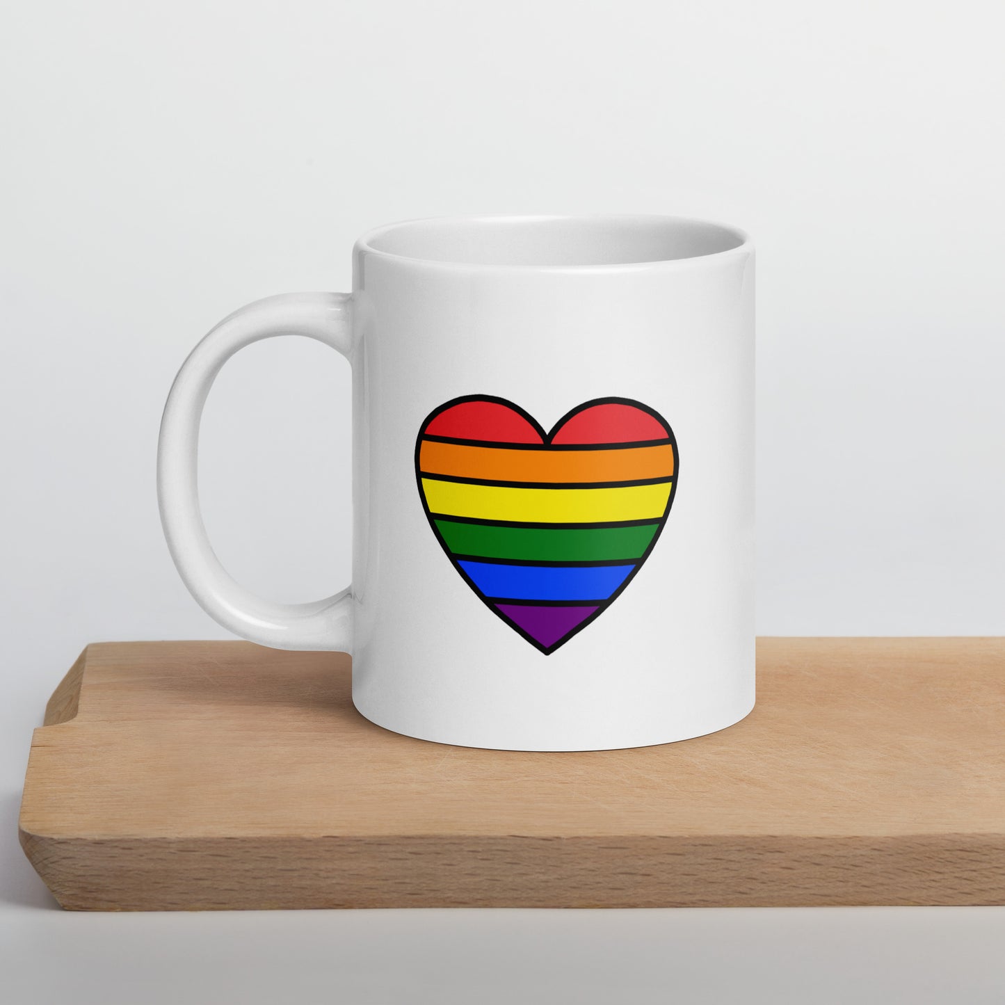 Rainbow Pride Heart Mug