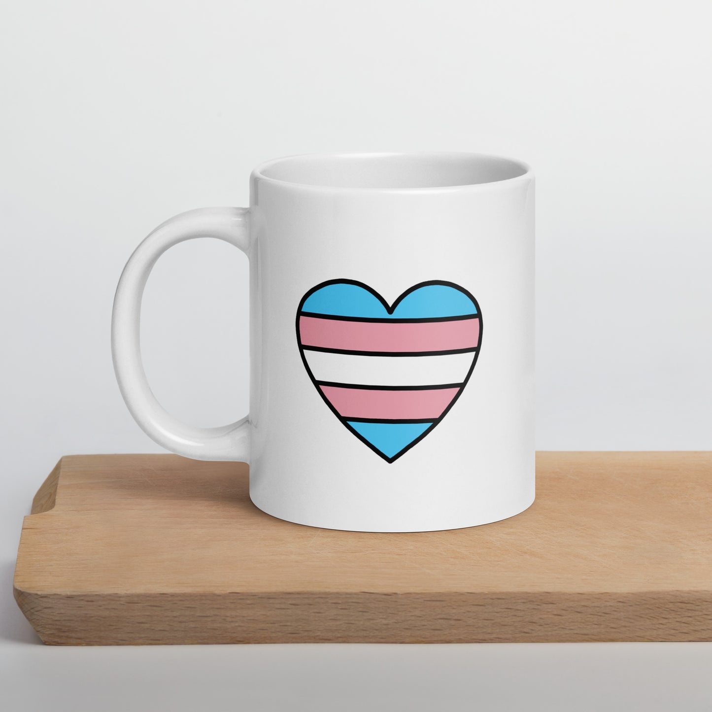 Transgender Pride Heart Mug
