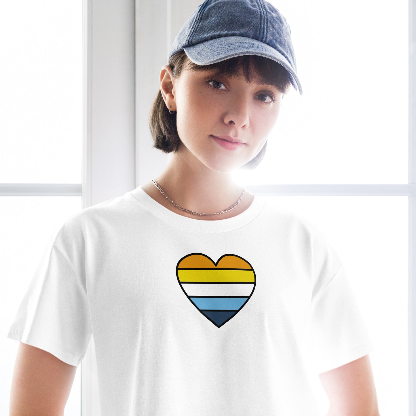 Aroace Pride Heart Crop Top